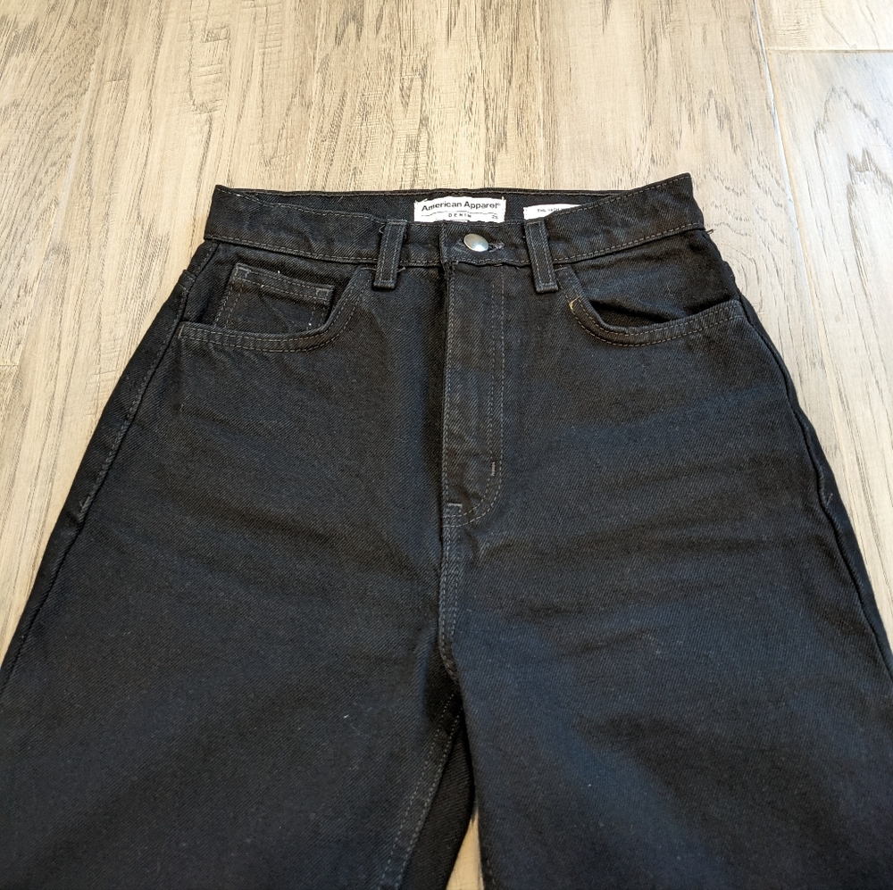 NWOT American Apparel High Waisted Jeans - Picture 4 of 7